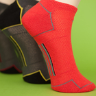 O algodão vermelho/homens de nylon dilui peúgas do tornozelo para os atletas Suor-absorventes