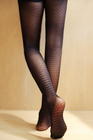 Caneleiras modeladas de seda das meias das calças justas do joelho &quot;sexy&quot; do laço permeáveis